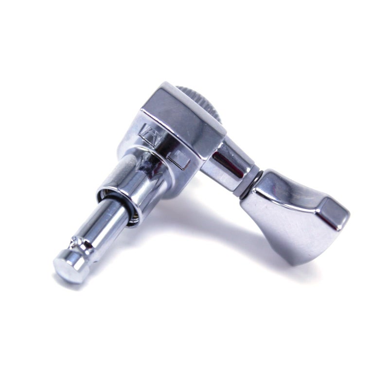 Hipshot 6GLO Grip-Lock Locking Guitar Tuning Machines 3+3 - Universal Mounting Plate UMP included - Chrome - Image 4